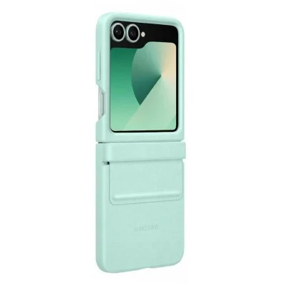 Cover Samsung Z Flip 6 Leather Case - Mint